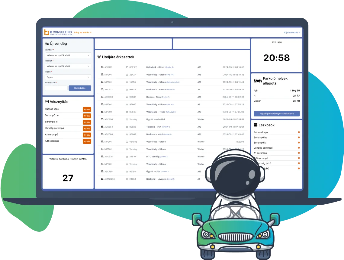 Parkolórendszerek IoT megoldással