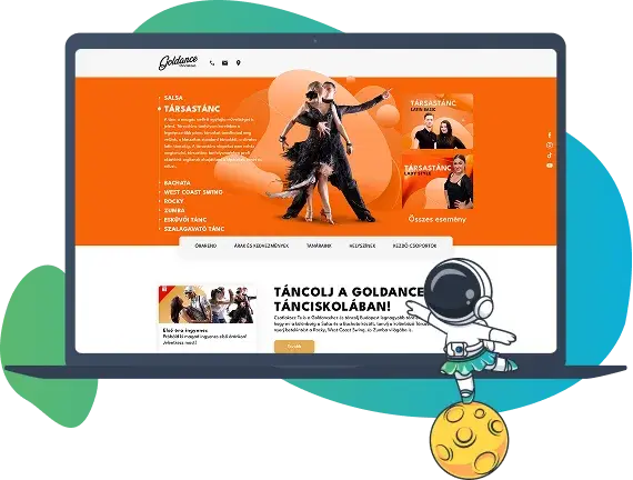 Goldance Tánciskola weboldal
