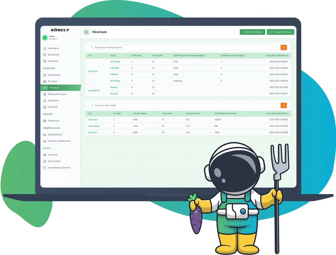 Mezőgazdasági vállalatirányítási rendszer