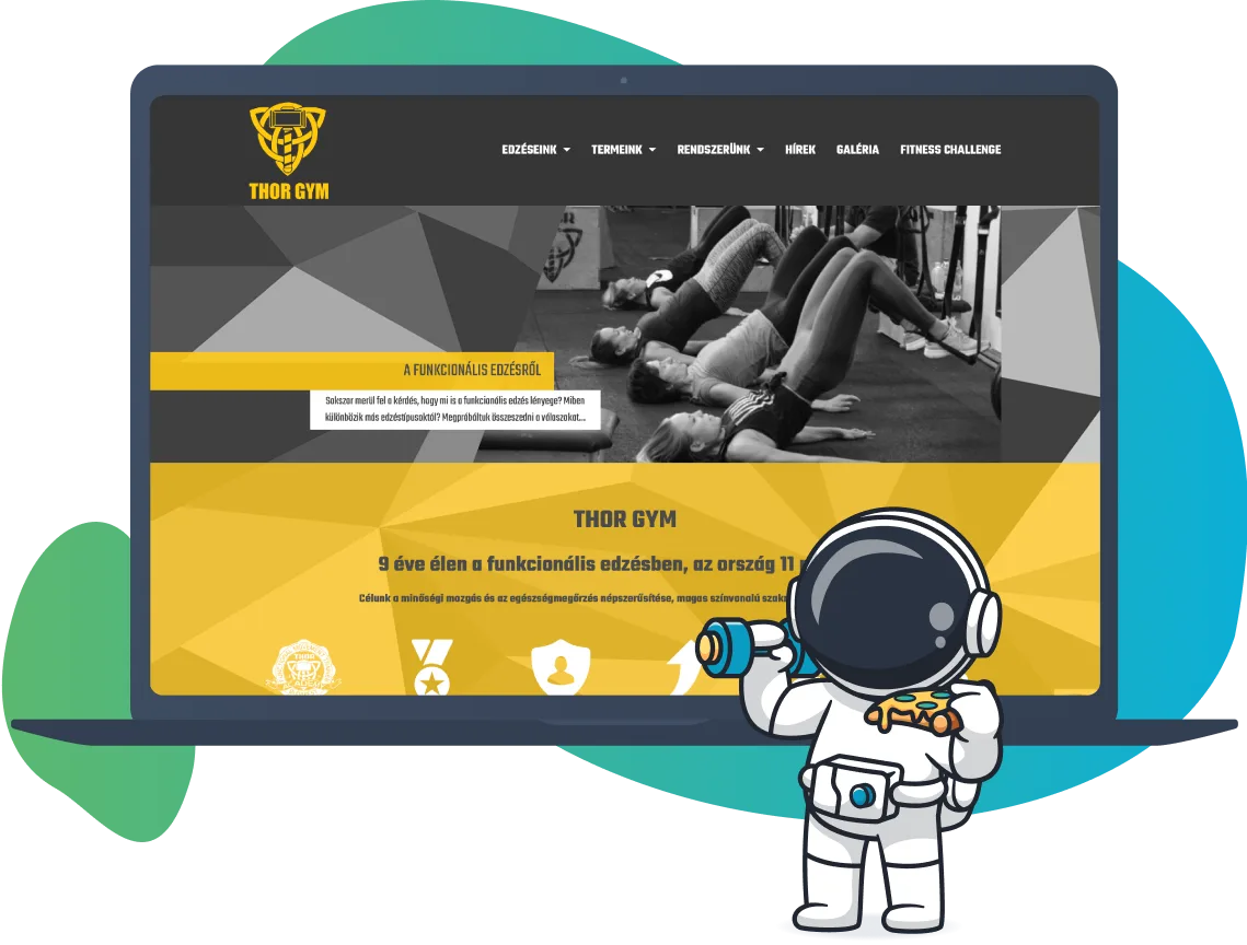 Edzőterem ERP rendszere és weboldalai