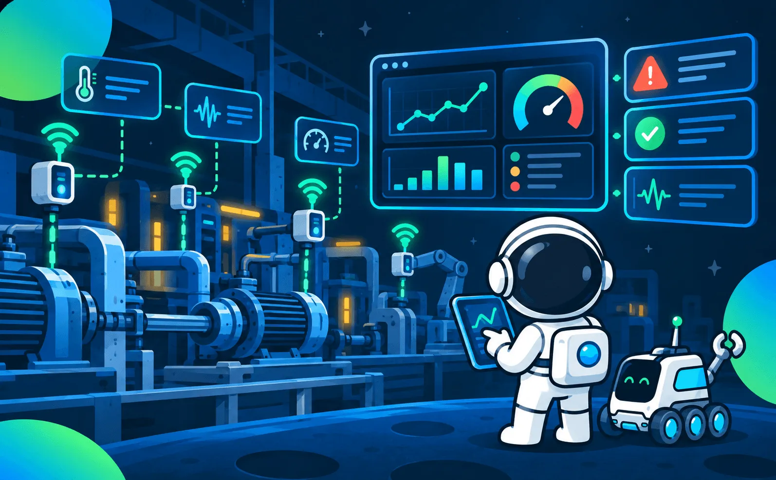 IoT monitoring rendszer: gépek és eszközök valós idejű felügyelete